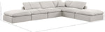 Indulge - Linen 6 Piece Modular Armless Sectional