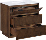 Willard - Engineered Stone And Solid Wood Bathroom Vanity
