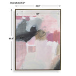 Process - Framed Abstract Art - Black / Gold / Gray / Green / Pink / Purple / White