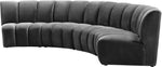 Infinity - 4 Piece Velvet Modular Sectional