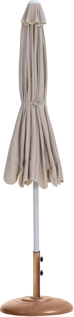 Amalfi - Patio Umbrella - Light Brown Base / White Pole