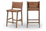 Entwine - Vegan Leather Upholstered Counter Stool - Painted Brown