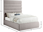 Adam - Linen Fabric Bed With 70.5" Headboard