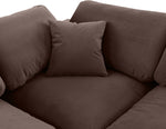 Comfy - 6 Piece Velvet Modular Double Chaise Sectional