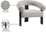 Winston - Accent Chair With Black Legs