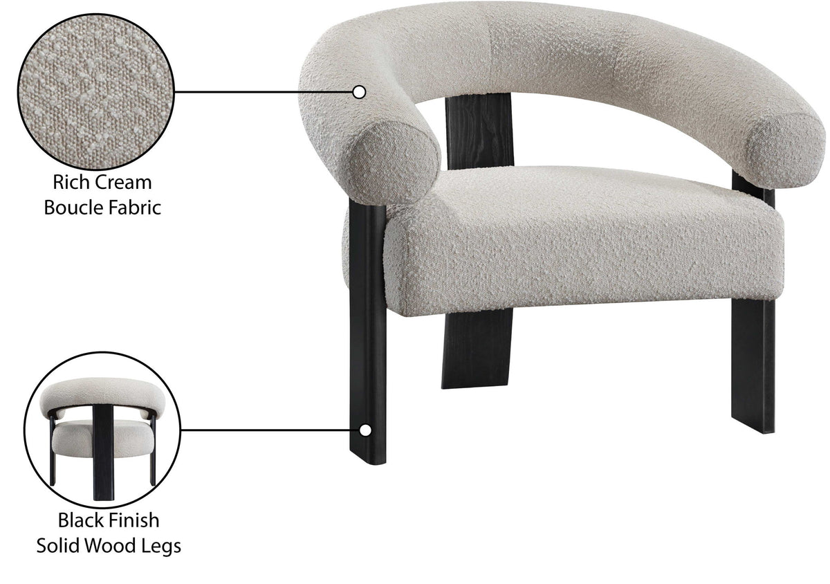 Winston - Accent Chair With Black Legs