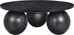 Fitch - Wood Oak Veneer Coffee Table - 3 Legs