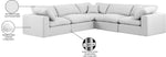 Comfy - 5 Piece Linen Modular Corner Sectional