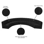 Arc - Boucle Fabric 8 Piece U-Shaped Modular Sofa