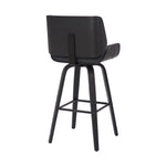 Tyler - 30" Bar Height Swivel Bar Stool With Black Frame