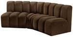Arc - Velvet 3 Piece Modular Corner Sofa