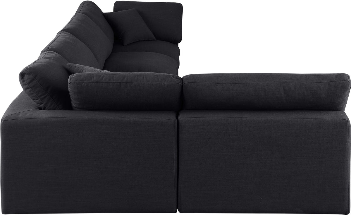 Comfy - 5 Piece Linen Modular Sectional
