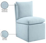 Nelori - Linen Textured Performance Fabric Upholstered Dining Chair (Set of 2)