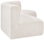 Arc - Boucle Fabric 3 Piece Modular Corner Sofa