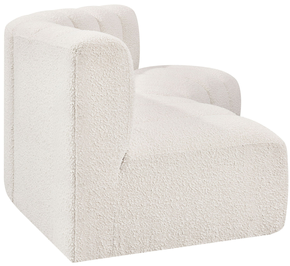 Arc - Boucle Fabric 3 Piece Modular Corner Sofa