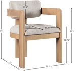 Sacha - Linen Dining Chair With Natural Base (Set of 2)