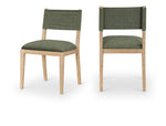 Avon - Linen Textured Performance Fabric Upholstered Dining Side Chair (Set of 2)