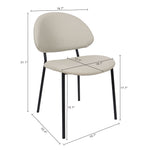 Manhattan Haven - Vegan Leather Metal Side Chair (Set of 4)