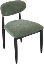 Riccio - Fabric Dining Side Chair (Set of 2) - Black And Gold Frame