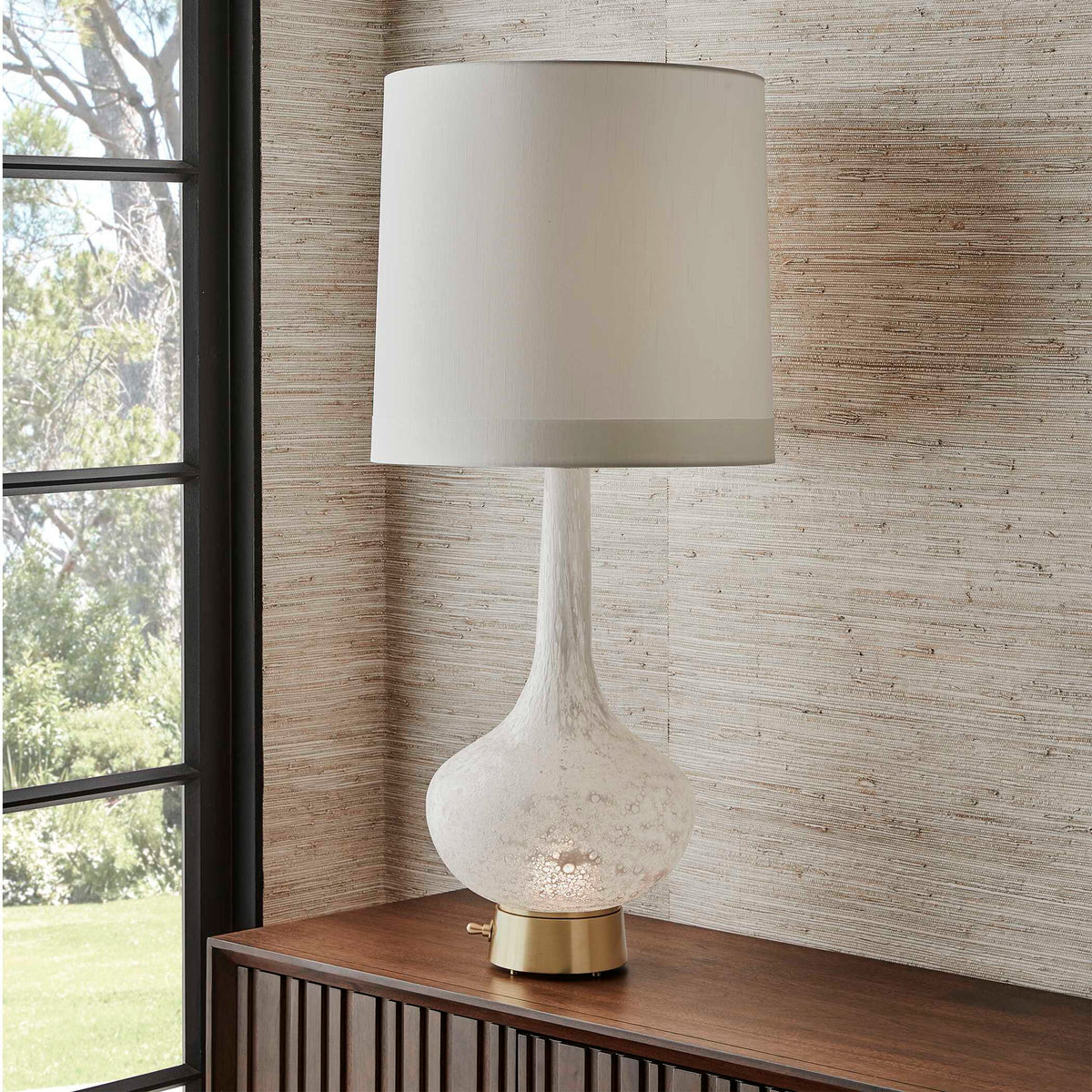 Swan In Flight - Table Lamp - White