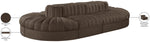 Rummi - Oval Velvet Performance Fabric Upholstered 8 Piece Modular Sectional