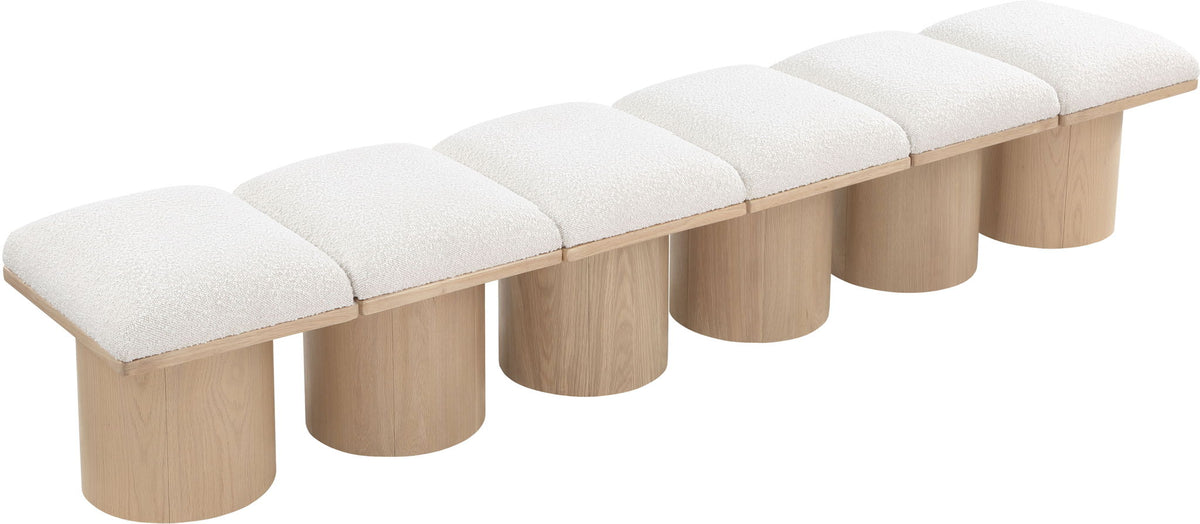 Pavilion - 6 Piece Modular Bench With Natural Base