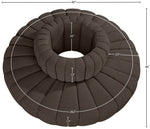 Arc - Boucle Fabric 8 Piece Round Modular Sofa