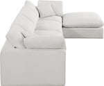 Comfy - 5 Piece Linen Modular Sectional With Chaise