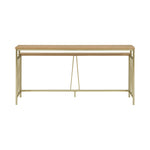 Santorini - 72" Rectangle Wood Console Table - Natural / Brando Brass