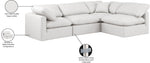 Indulge - Faux Leather 4 Piece Modular Sectional