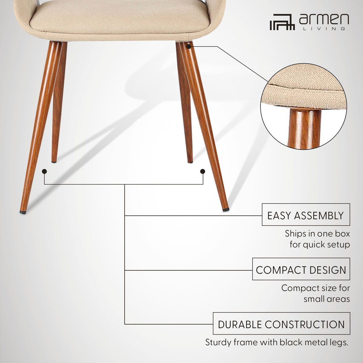 Panda - Mid-Century Dining Chair