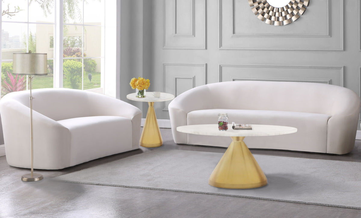 Emery - End Table - White