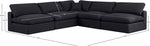 Comfy - 5 Piece Linen Modular Corner Armless Sectional