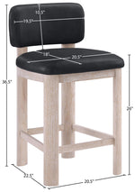 Paloma - Faux Leather Upholstered Counter Stool (Set of 2)