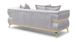 Eaton - Sofa - Shiny Silver