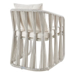 Breeze - Cream Metal Outdoor Dining Chair With Cushions - Pearl