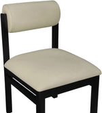 Roundhill - Faux Leather Dining Chair (Set of 2) - Black Frame