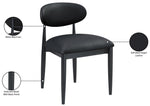 Riccio - Side Chair (Set of 2) - Black Frame