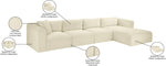 Shaggy - 4 Piece Modular Sectional