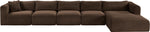 Shaggy - 5 Piece Modular Sectional With Chaise