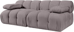 Orin - Velvet Performance Fabric Upholstered 2 Piece Modular Sofa