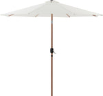 Fiji - Aluminum Patio Umbrella With Square Teak Base
