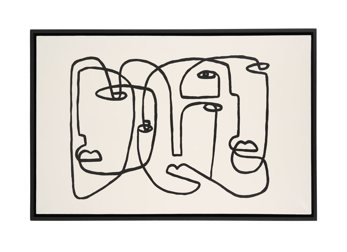 Faces - Modern 59" x 35" Painting by VIG Furniture - View 1
