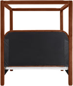 Salina - Velvet Upholstered Bed - Cognac