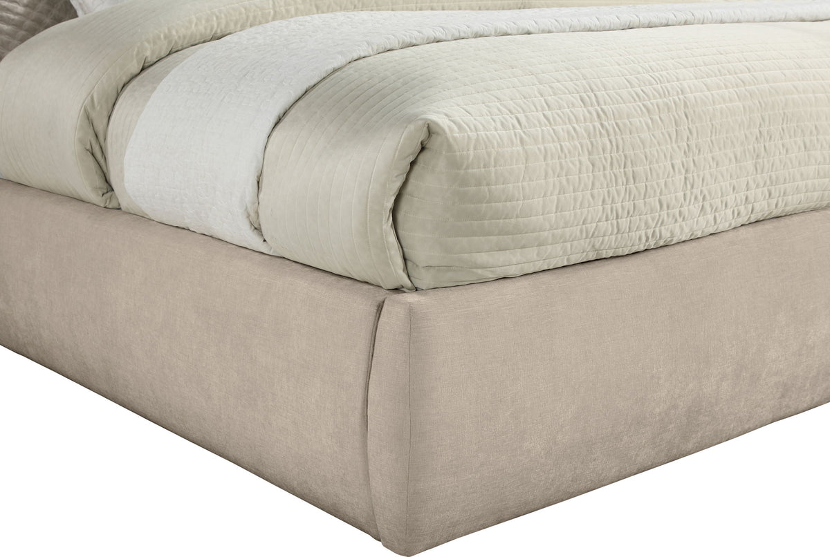 Adam - Chenille Fabric Bed With 52" Headboard