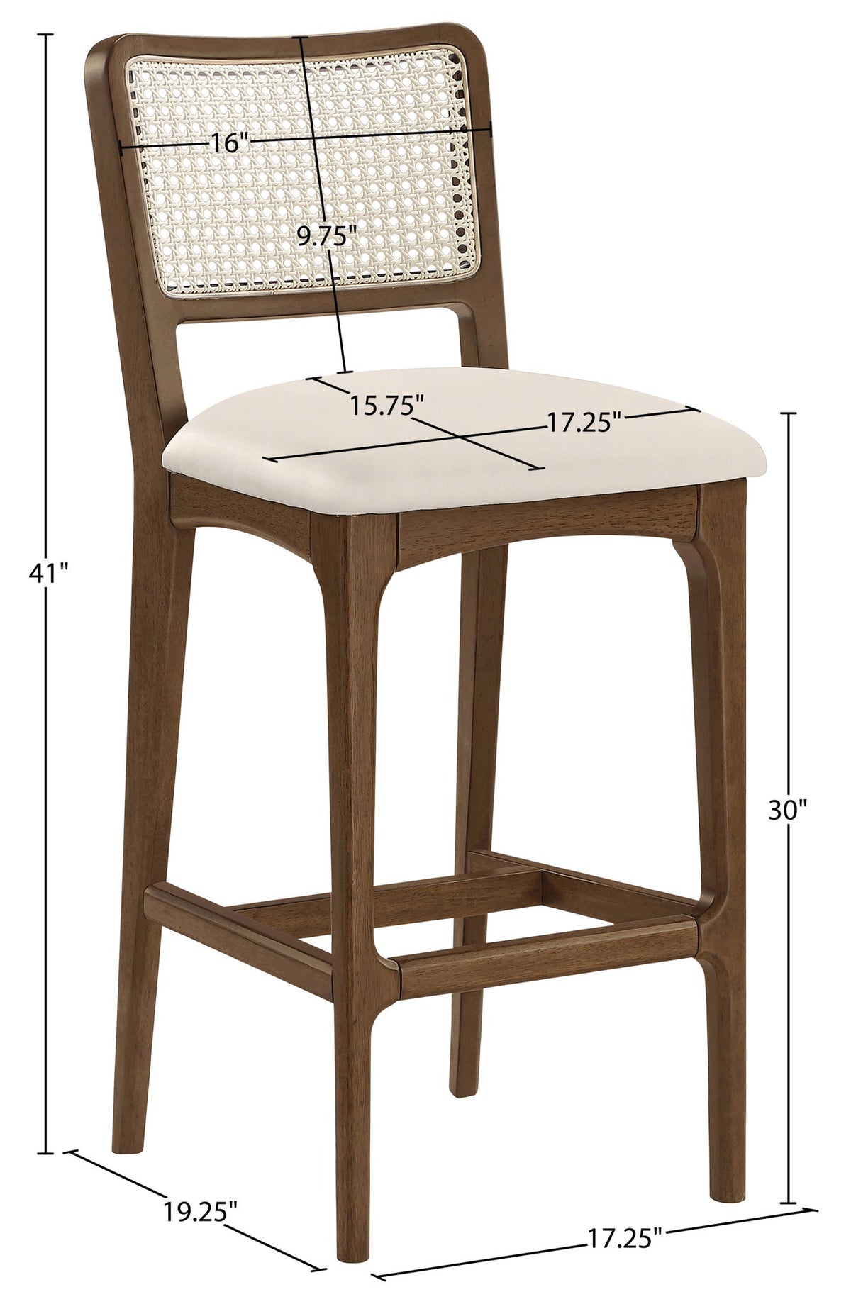 Atrium - Upholstered Bar Stool (Set of 2) - Brushed Brown Frame