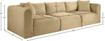 Shaggy - 3 Seat Modular Sofa