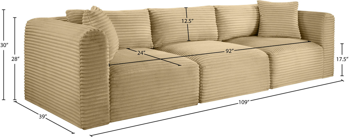 Shaggy - 3 Seat Modular Sofa