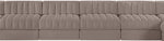 Rummi - Velvet Performance Fabric Upholstered 10 Piece Modular Sectional