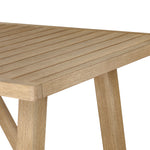 Delfina - 5-Piece Outdoor Bar Dining Set - Natural Eucalyptus